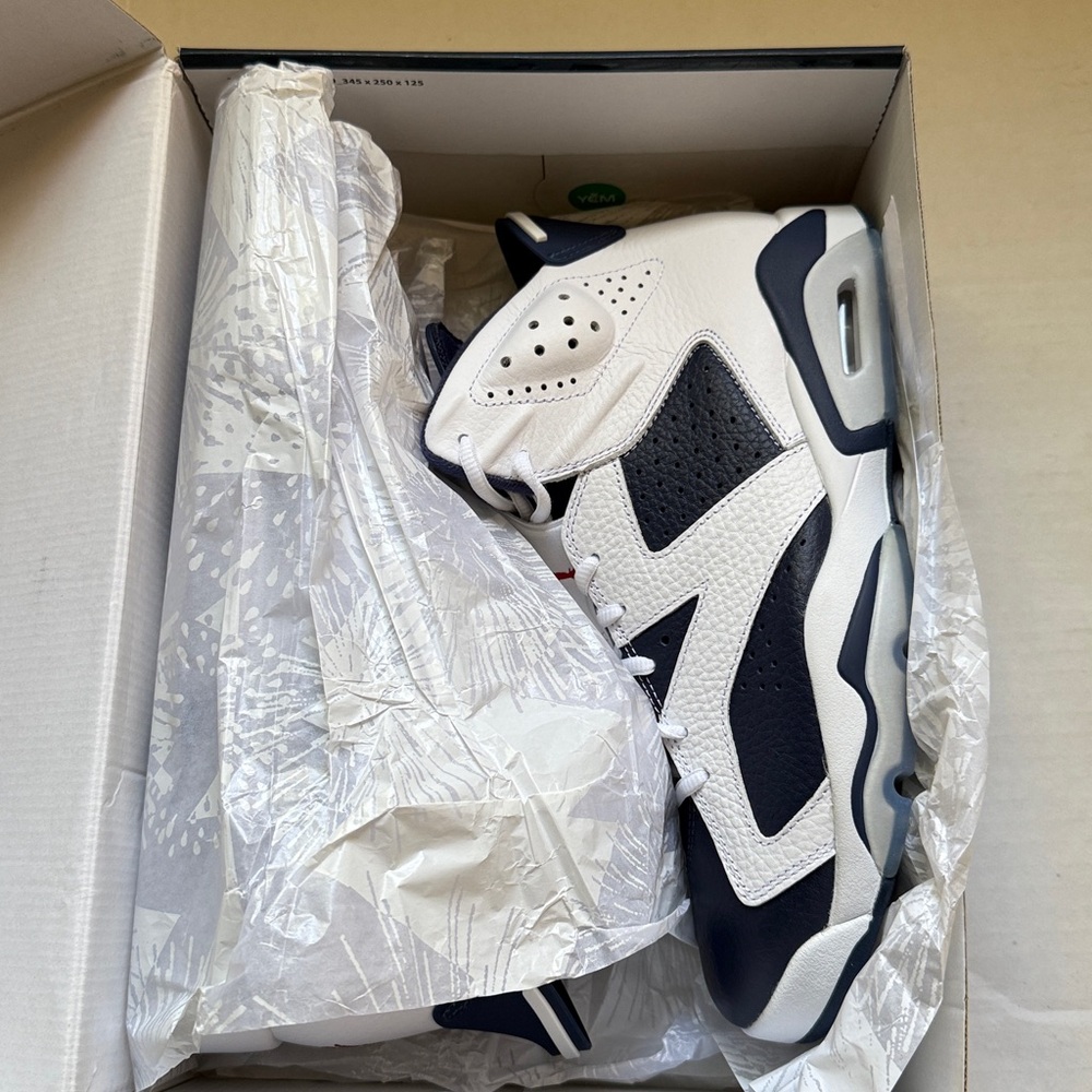 Air Jordan 6 Retro/AUTHENTIC 

Men size 10.5

Blue, White and Red